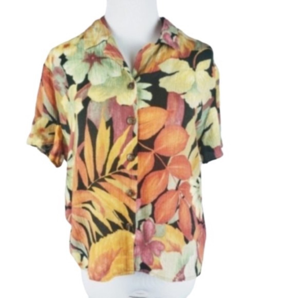 Vintage Braemar Jeremy Scott 80s Floral Top